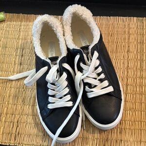 Nine West Black Sneakers with White Accents